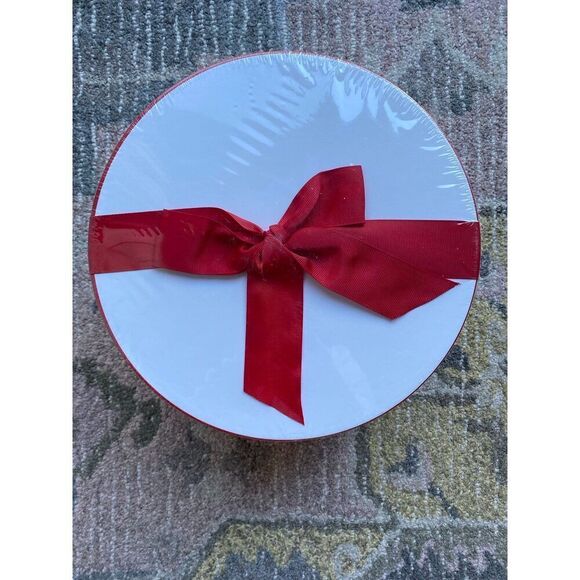 Sugar Paper Round Striped with Bow 10.25” Round Gift Storage Box - Picture 5 of 8